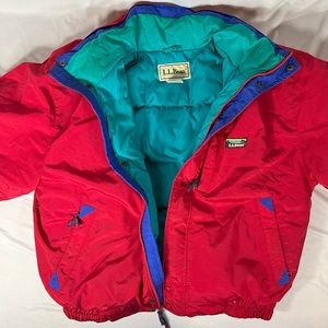 L.L. Bean Red and Blue Ski Jacket